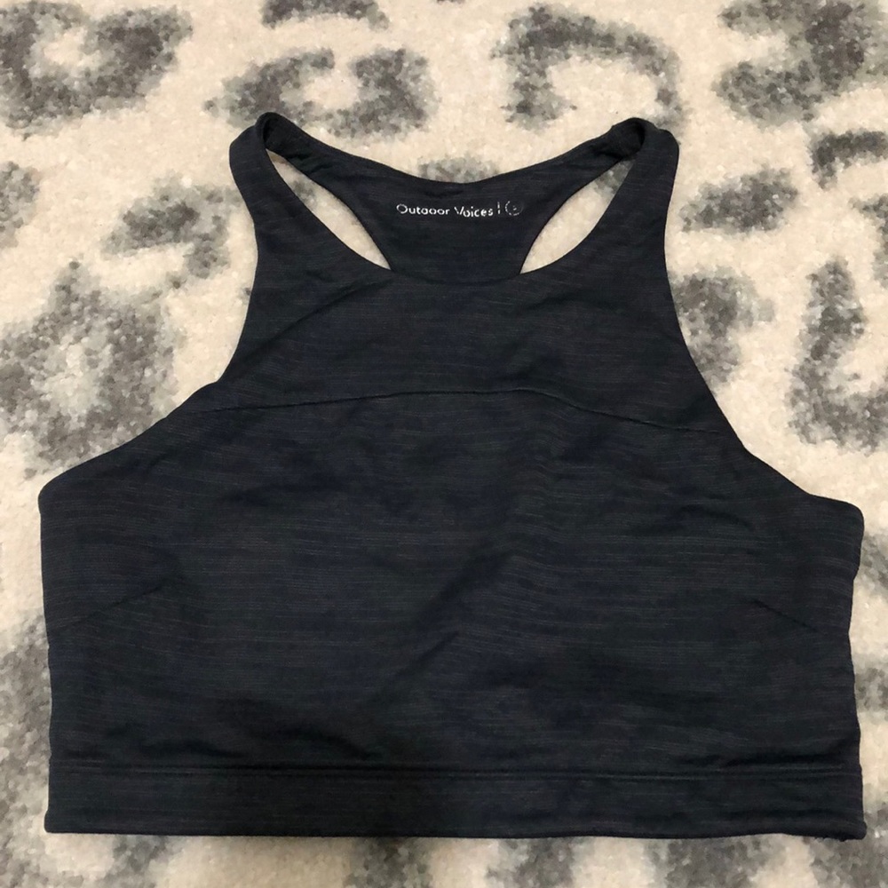 Outdoor Voices sports bra. Grey. Size S